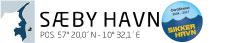 Logo Sæby Havn og logo Sikker Havn