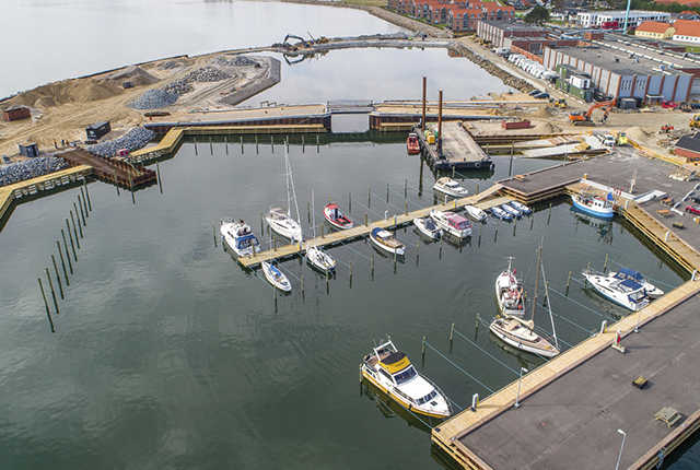 14.09.20 - Luftfoto af den ny havn som allerede er taget i brug_Sæby havm_Foto Tom Jensen